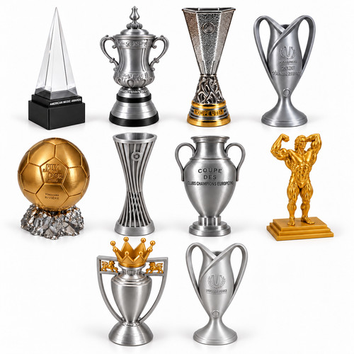 Printed trophy award - printed, &